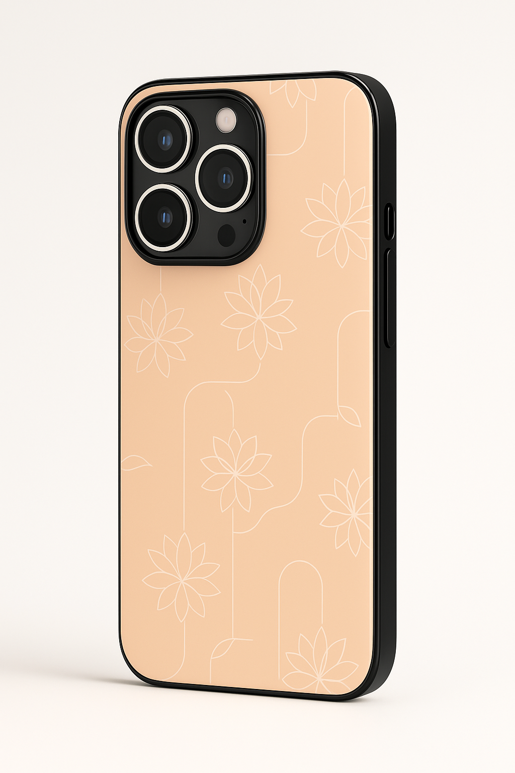 Floral Art Magic Premium Glass Back Cover For iPhone 13,14,15,16 Models | 4K Permanent Prints | Gloss Finish (Copy)