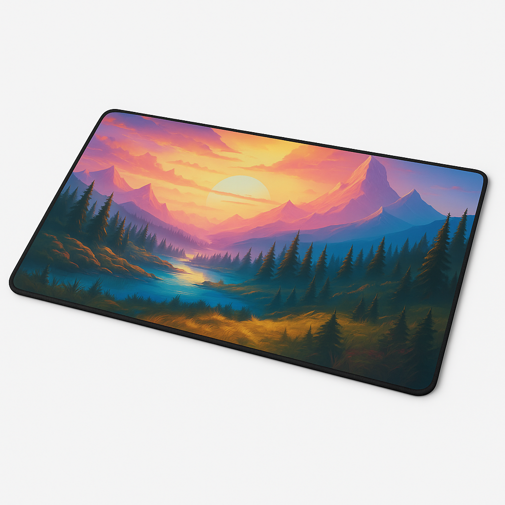 Printed Mouse Pad| Silicon Base | Scenic Beaut Graphic | Available in Size - Small, Large