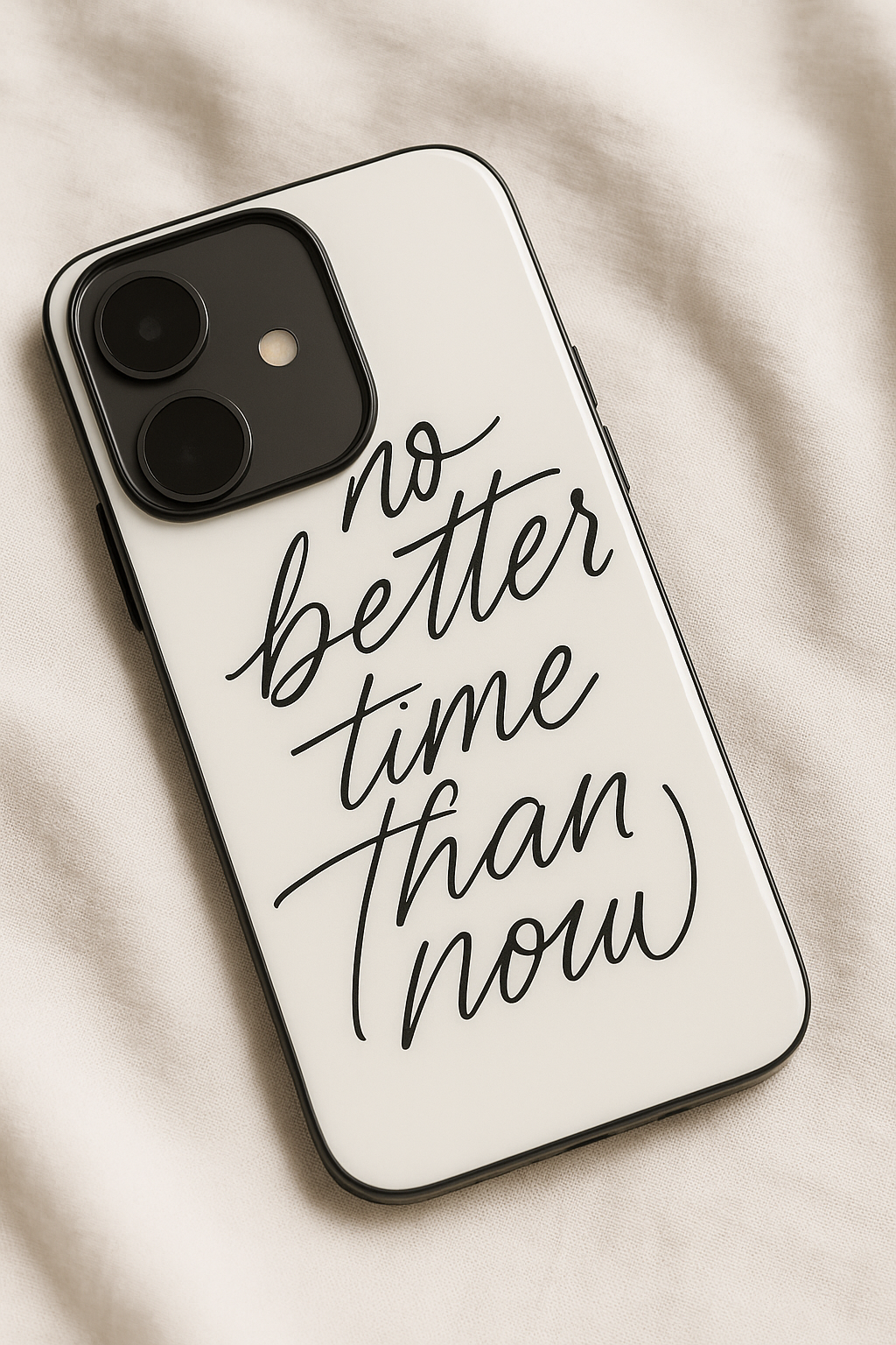 No Better Time Premium Glass Back Cover For iPhone 13,14,15,16 Models | 4K Permanent Prints | Gloss Finish
