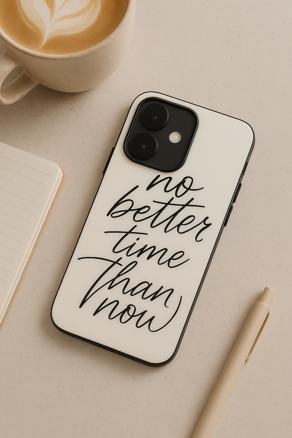 No Better Time Premium Glass Back Cover For iPhone 13,14,15,16 Models | 4K Permanent Prints | Gloss Finish