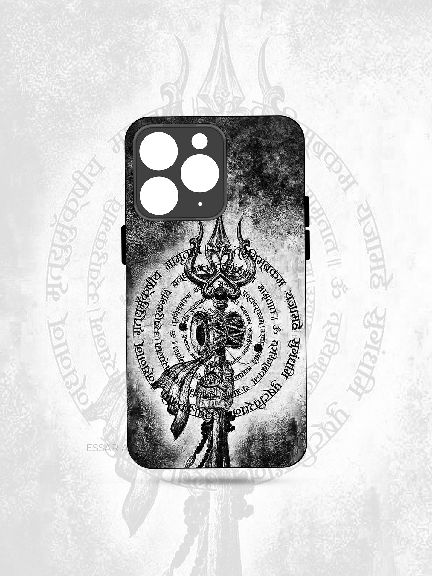 Mrityunjaya Mantra Premium Glass Back Cover For iPhone 13,14,15,16 Models | 4K Permanent Prints | Gloss Finish