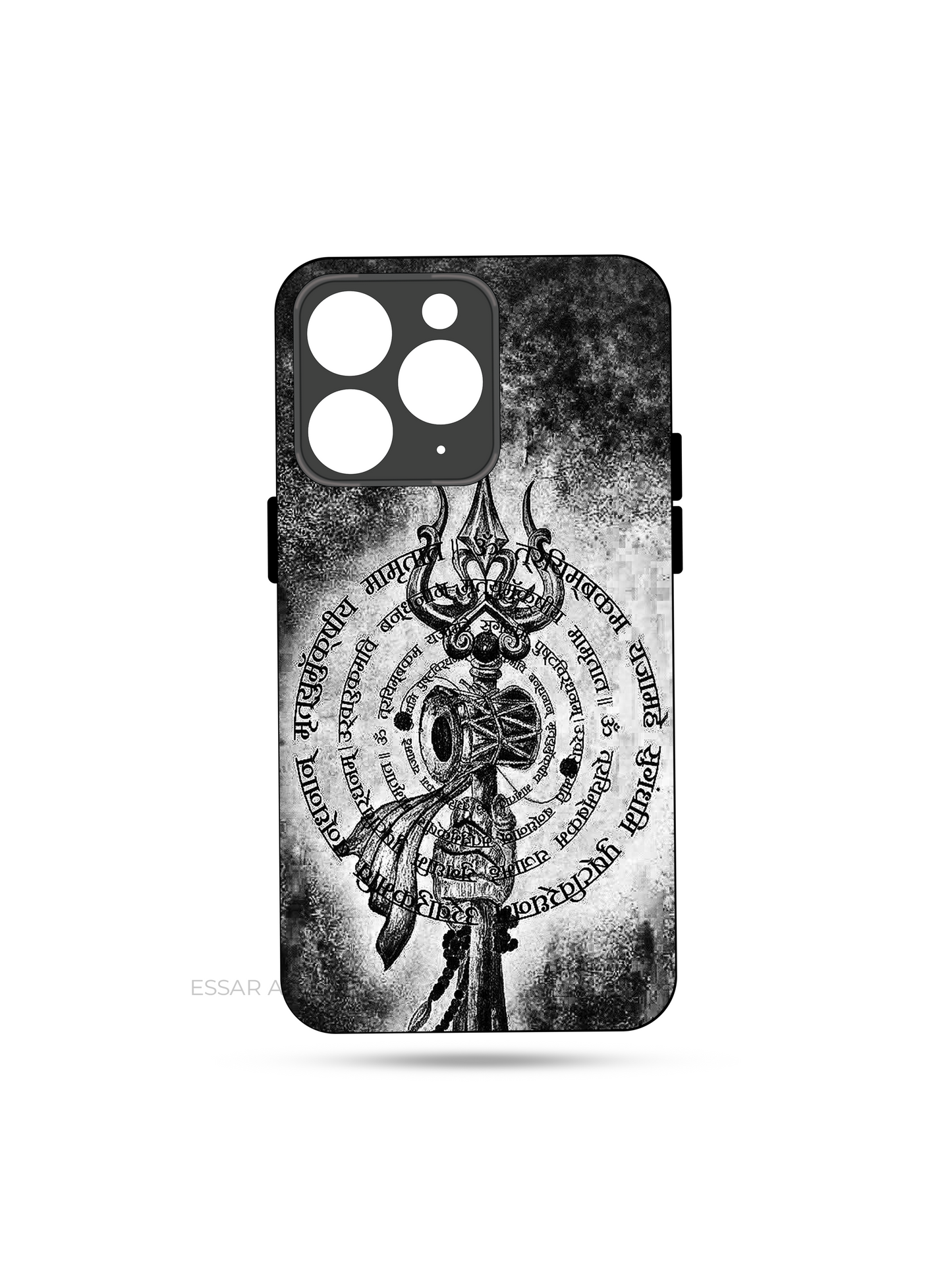 Mrityunjaya Mantra Premium Glass Back Cover For iPhone 13,14,15,16 Models | 4K Permanent Prints | Gloss Finish