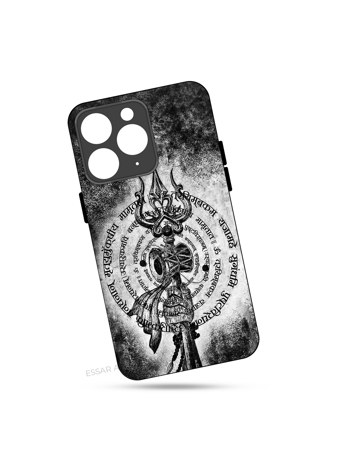 Mrityunjaya Mantra Premium Glass Back Cover For iPhone 13,14,15,16 Models | 4K Permanent Prints | Gloss Finish