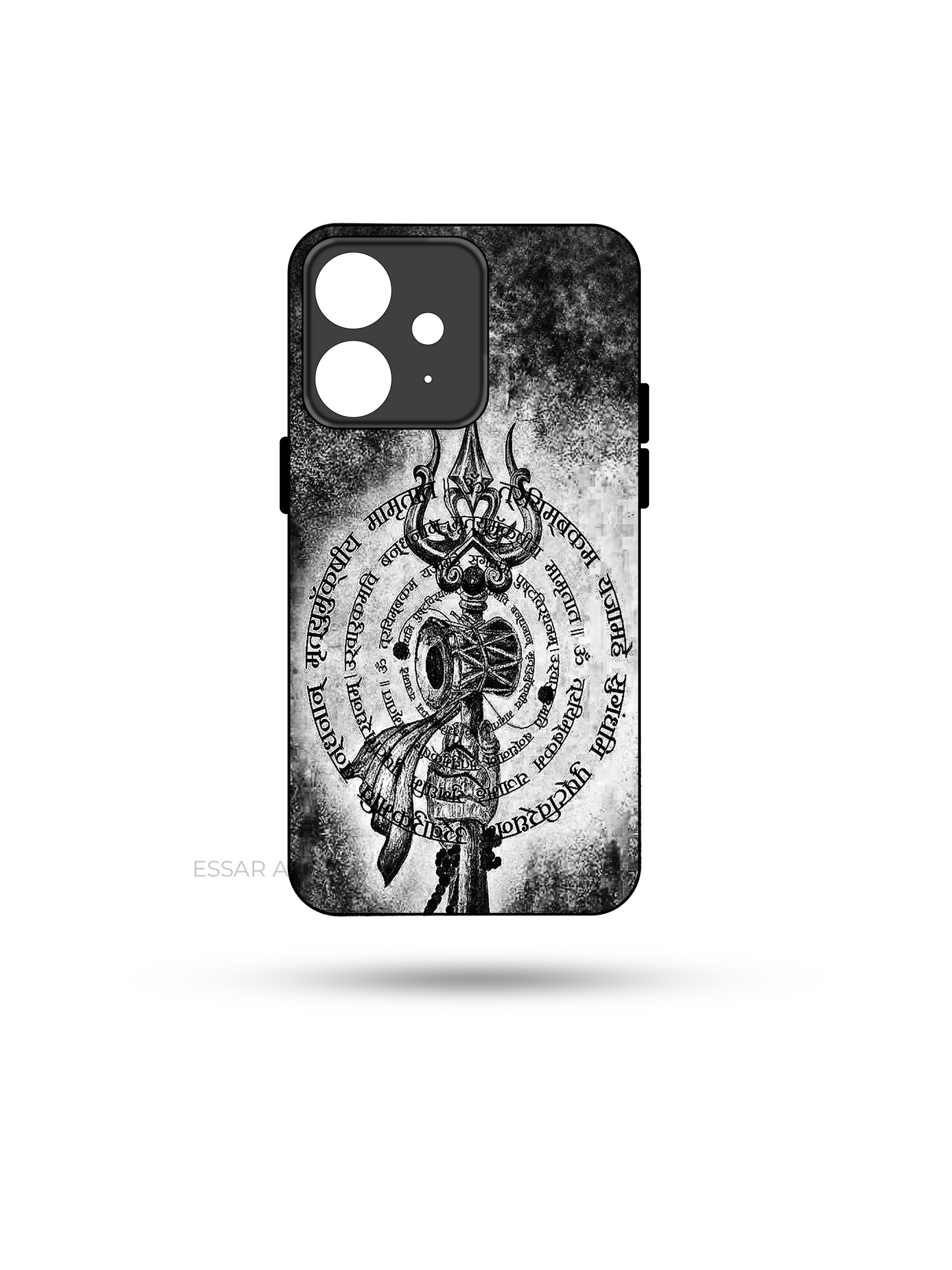 Mrityunjaya Mantra Premium Glass Back Cover For iPhone 13,14,15,16 Models | 4K Permanent Prints | Gloss Finish