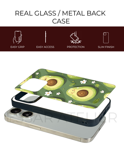 I Am Avacadoing   Premium Glass Back Cover For iPhone 13,14,15,16 Models | 4K Permanent Prints | Gloss Finish