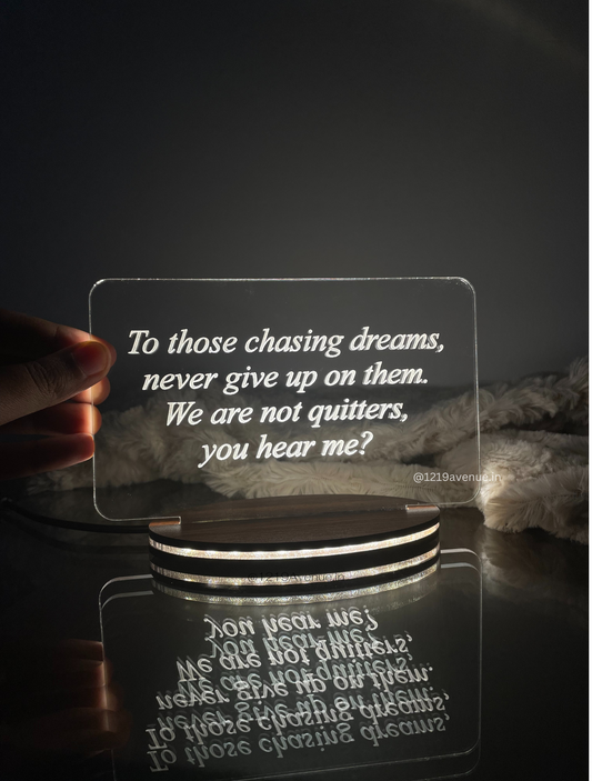 Personalized LED Side Table Lamp| Message/Quote Customized| NO COD