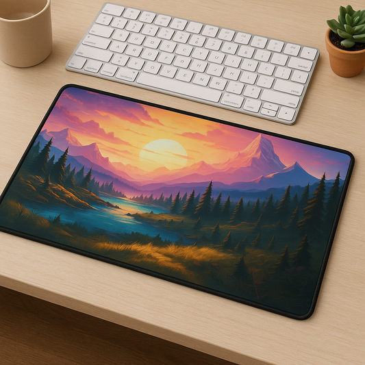 Printed Mouse Pad| Silicon Base | Scenic Beaut Graphic | Available in Size - Small, Large (Copy)