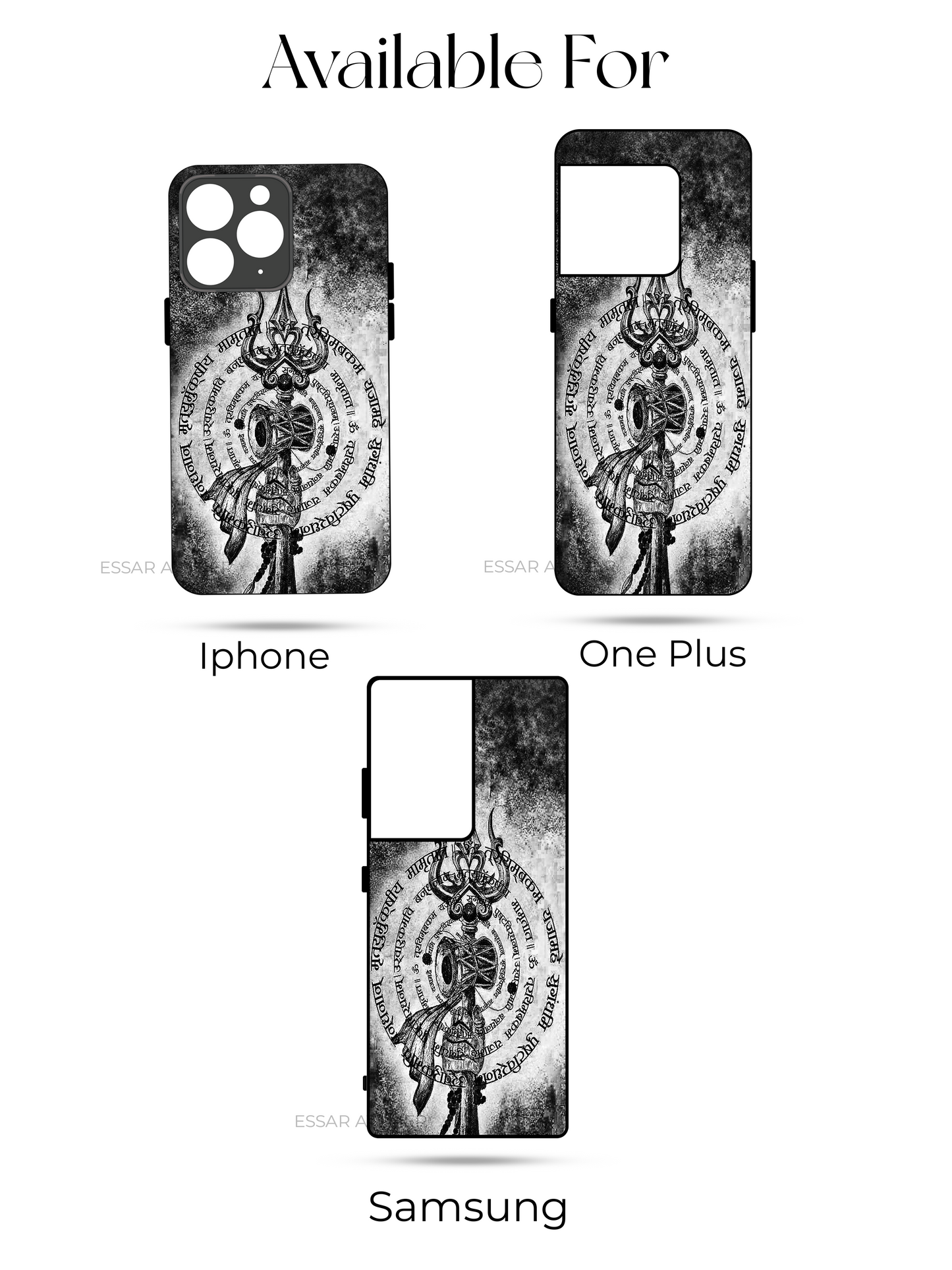 Mrityunjaya Mantra Premium Glass Back Cover For iPhone 13,14,15,16 Models | 4K Permanent Prints | Gloss Finish