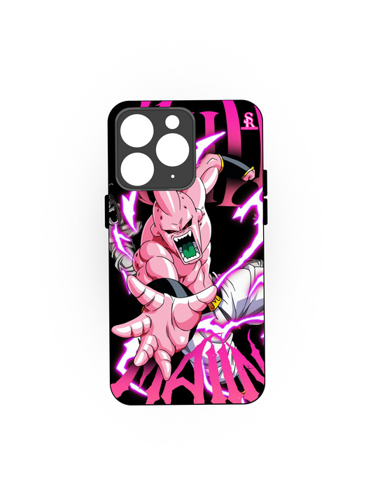 Majin Bu Premium Glass Back Cover For iPhone 13,14,15,16 Models | 4K Permanent Prints | Gloss Finish