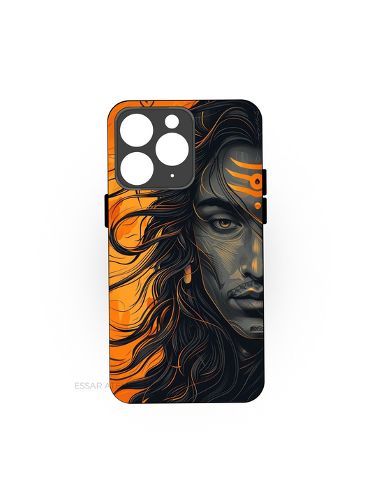 Mahadev Close Shot  Premium Glass Back Cover For iPhone 13,14,15,16 Models | 4K Permanent Prints | Gloss Finish