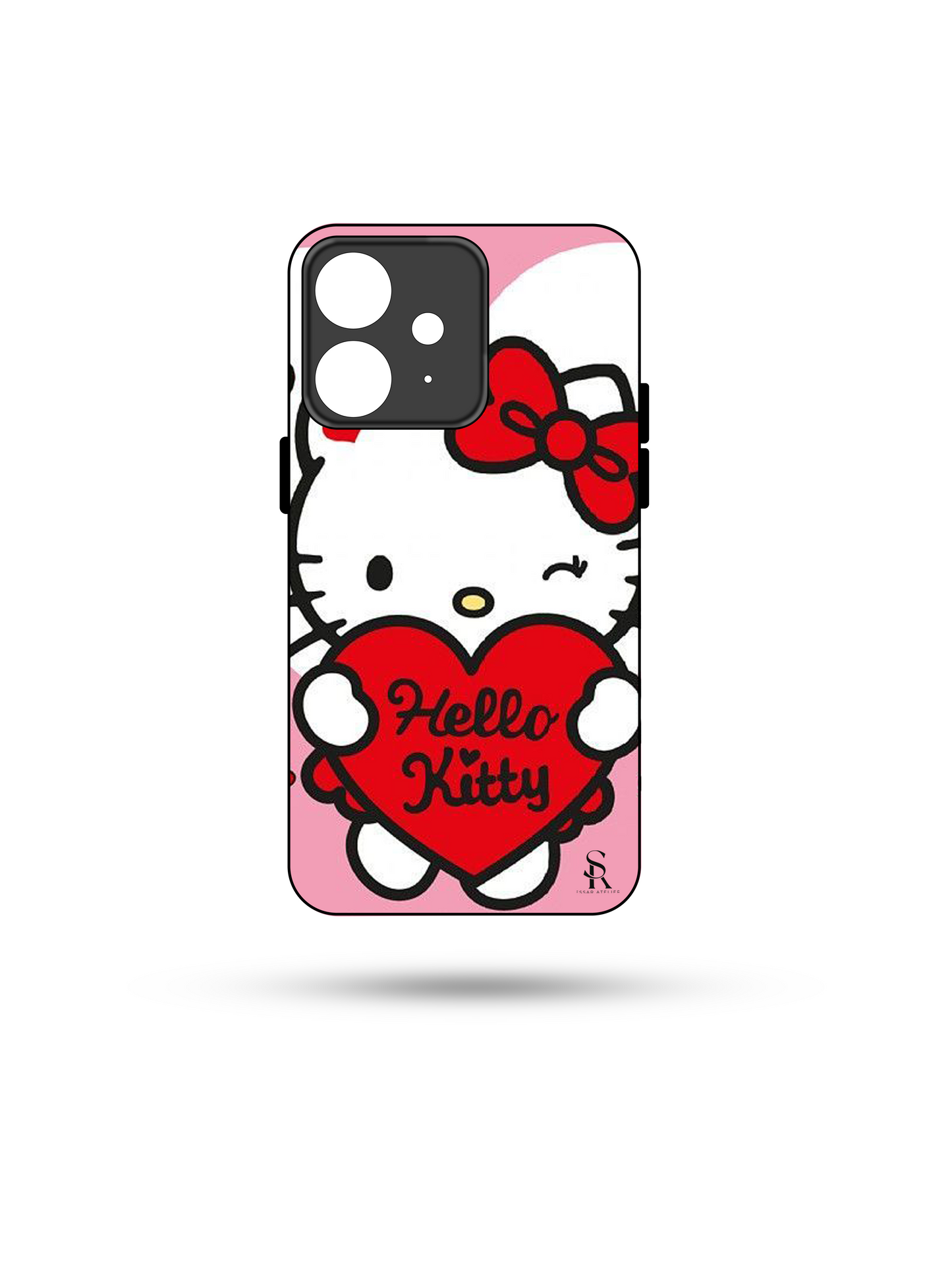 Hello Kitty Premium Glass Back Cover For iPhone 13,14,15,16 Models | 4K Permanent Prints | Gloss Finish